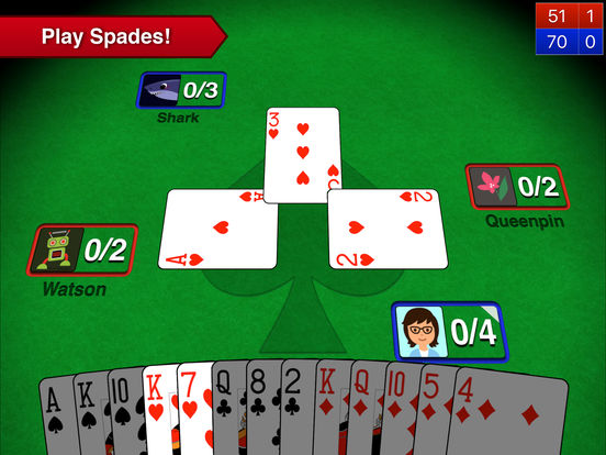 free spades online game