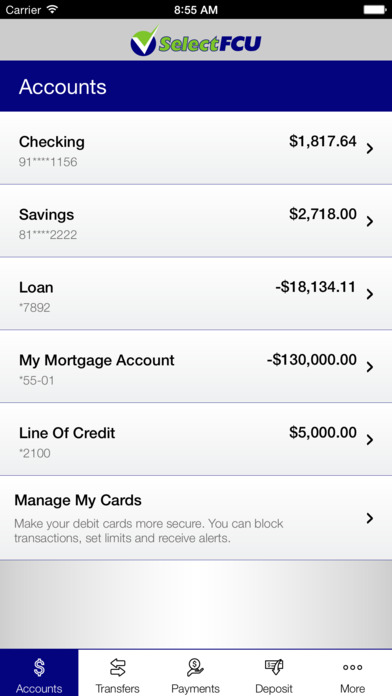 Select Federal Credit Union screenshot 3