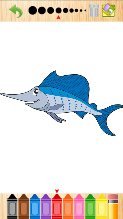 Aquatic Coloring E-Book-Ocean Animals Paint Pages screenshot 3