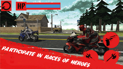 Moto Bike Rope Hero Harpoon 3D screenshot 2