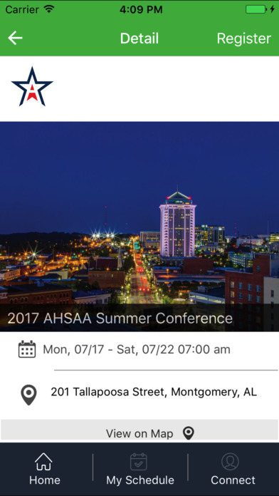 AHSAA Conference screenshot 2