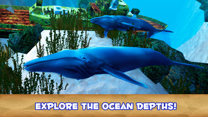 Blue Whale Undewater Survival Simulator 3D screenshot 2