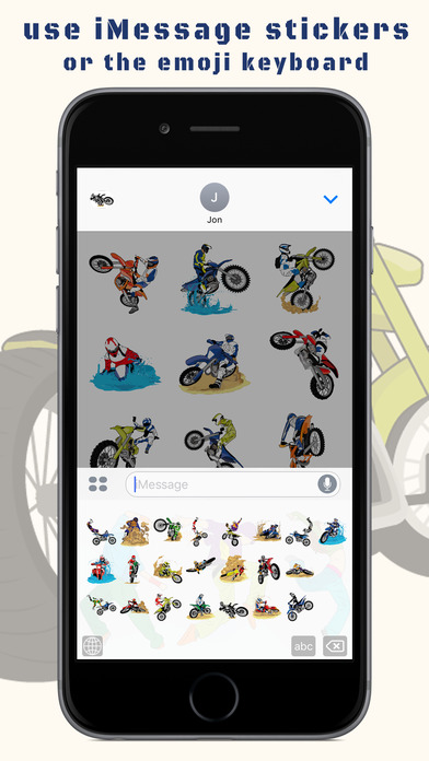 BraaapMoji Motorcycle MX Emojis & Stickers screenshot 3