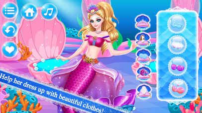 美人鱼公主沙龙 - 女孩子玩的化妆、换装游戏 screenshot 2