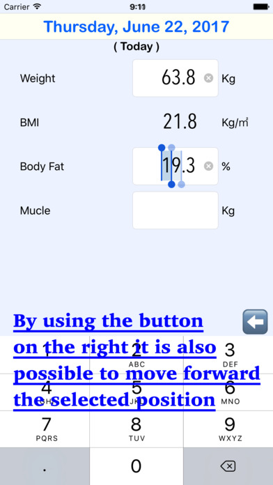 6Taps Weight Recorder screenshot 4