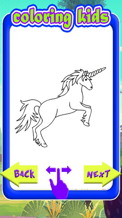 Little Unicorn Coloring Book Games Edition screenshot 2