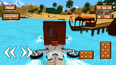 3D Offroad Water Surfer Truck Mania Sim screenshot 4