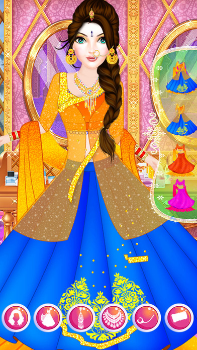 Indian Fashion Doll Trendy Style Dress Up screenshot 3