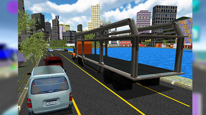 Police Cars Transporter Truck – Cargo Simulator screenshot 3