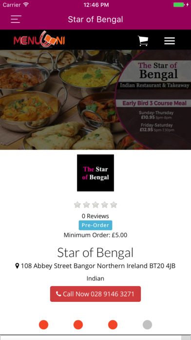 Star of Bengal Bangor screenshot 2