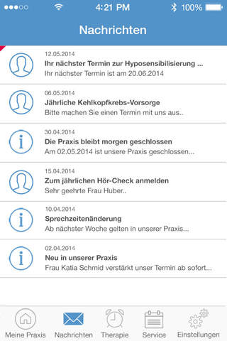 PraxisApp - Mein HNO-Arzt screenshot 2