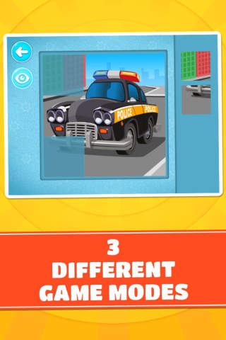 Cars and Vehicles Puzzle : Logic Game for Kids screenshot 3