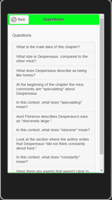 edMe RC #20: Questions for Tale of Despereaux(TM) screenshot 4