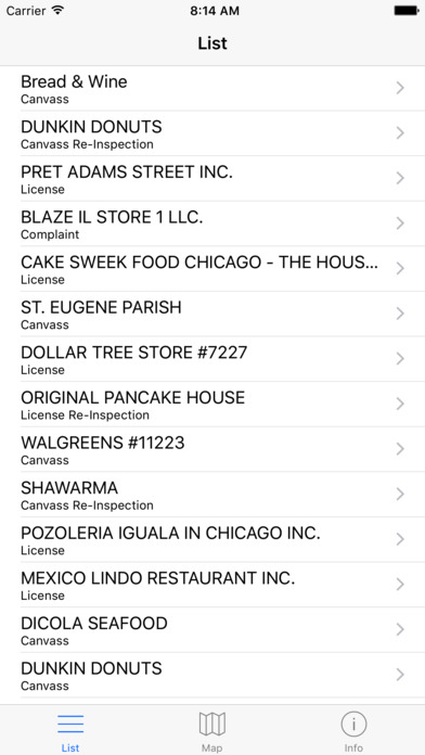 Chicago Food Inspections - Restaurant Insp. Scores screenshot 4