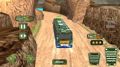Military Commando Transport Bus Driving Game screenshot 2