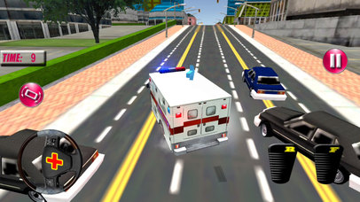 Speed Ambulance Rescue : Ultimate City Traffic 3D screenshot 2