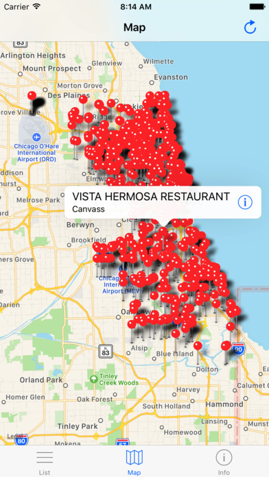 Chicago Food Inspections - Restaurant Insp. Scores screenshot 3