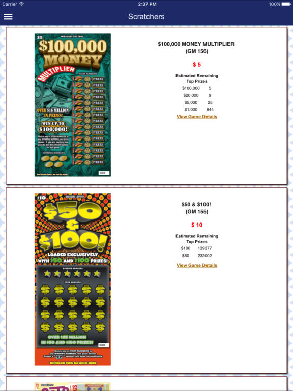 App Shopper Official App of the Missouri Lottery (Entertainment)