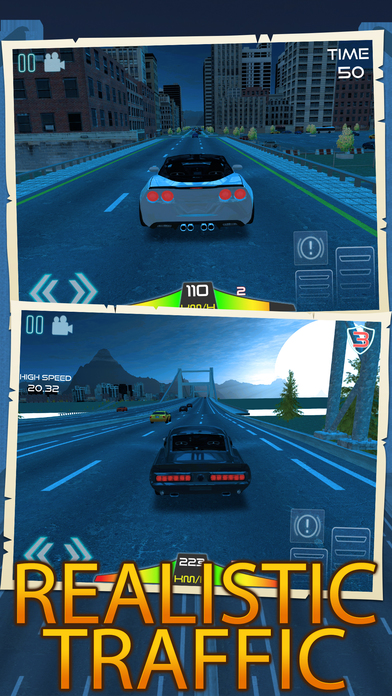 Car Driving Night Traffic Simulator screenshot 3