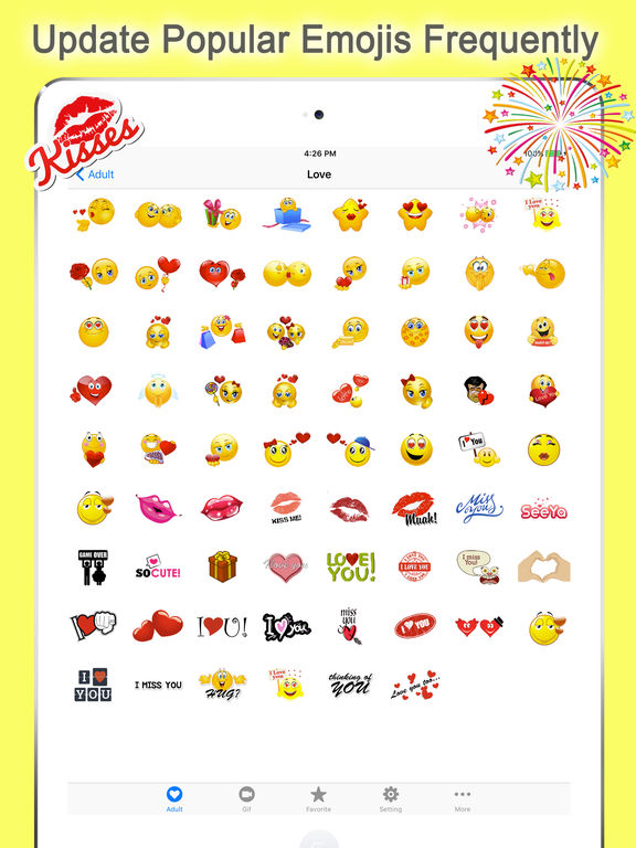 Screenshots of Emoji Keyboard Twitch for iPad