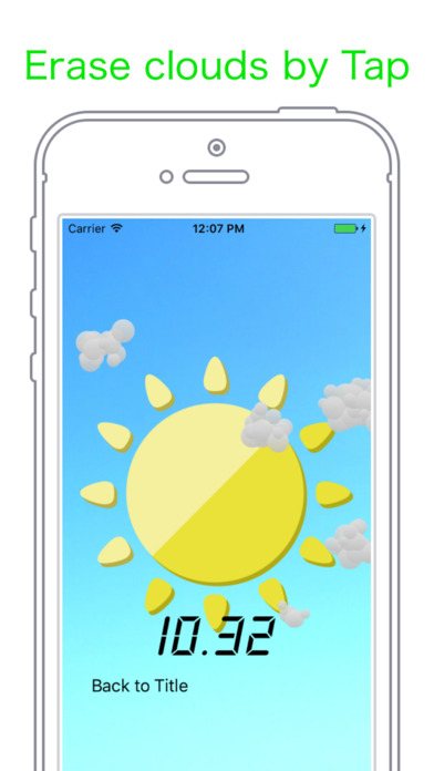 Fine weather - Tap to turn off all clouds - screenshot 2