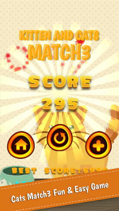 Cute Kittens And Cats Match3 Puzzle Games screenshot 2