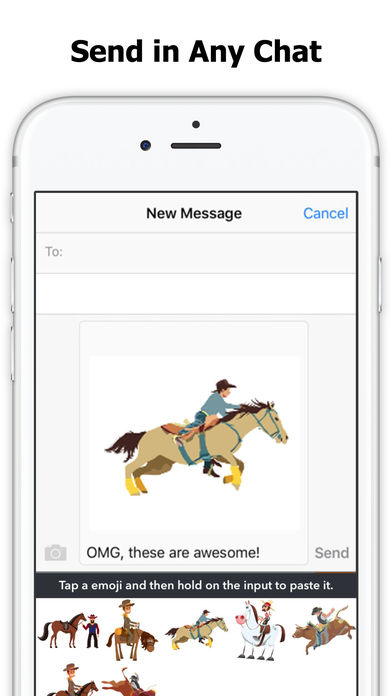 Horse Emoji - Equestrian Sticker screenshot 2