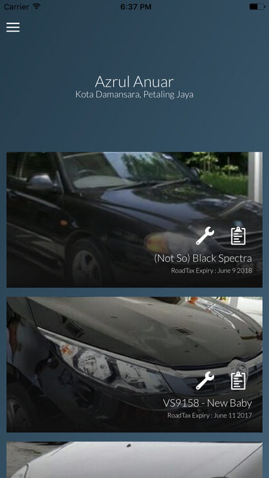 myCar - Vehicle Maintenance Log screenshot 2