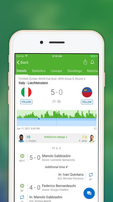 Scores app screenshot 4