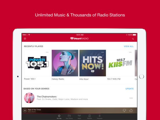 Screenshots of iHeartRadio – Free Music & Radio Stations for iPad