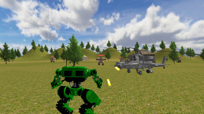 Futuristic Helicopter Robot Machine War screenshot 3