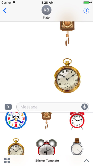Clock Stickers iMessage Edition screenshot 4