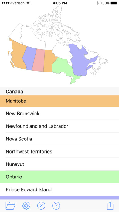 Visited States Map screenshot 3