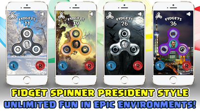 Fidget Spinner - President Faces Spinny Tappy Game screenshot 4