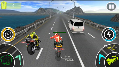 Moto Rider Bike Attack : Stunt Fight 3D screenshot 2