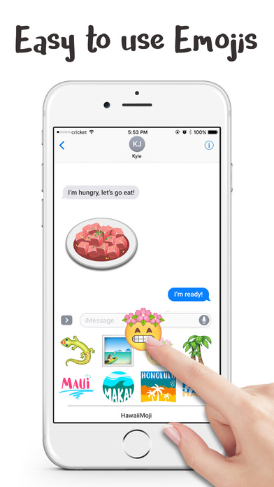 HawaiianMoji - Hawaii Food & Drink Emoji Stickers screenshot 2