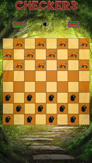 Checkers Board Puzzle Wild Animals Game screenshot 2