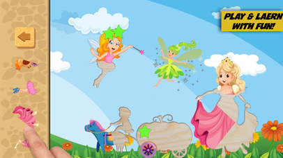Fairytale princess - Education puzzle for girls screenshot 2