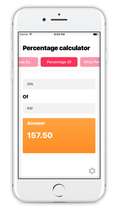 Percentage Calculator • Simple Apps screenshot 3