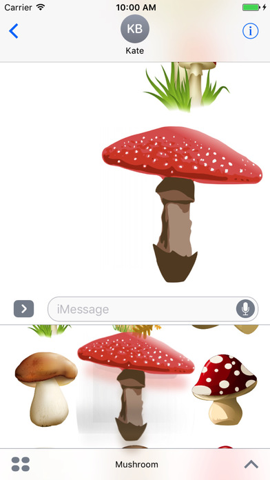 Mushroom Stickers Bundle for iMessage screenshot 4