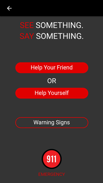 SEESAY Teen Suicide Prevention App screenshot 2