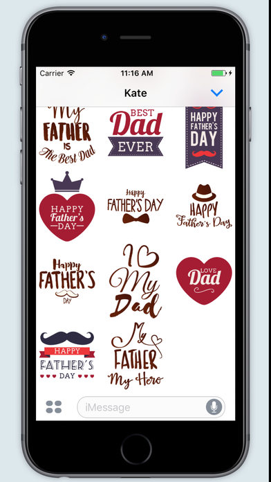 Fathers Day Fatherly Stickers screenshot 4