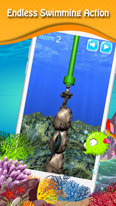 Splashy Fish - Underwater flappy gold fish game screenshot 3