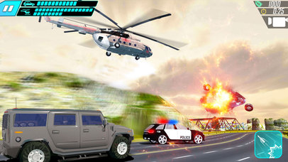 Police Helicopter Mafia Chase War - Gunship Battle screenshot 2