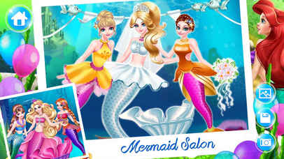 美人鱼公主沙龙 - 女孩子玩的化妆、换装游戏 screenshot 3