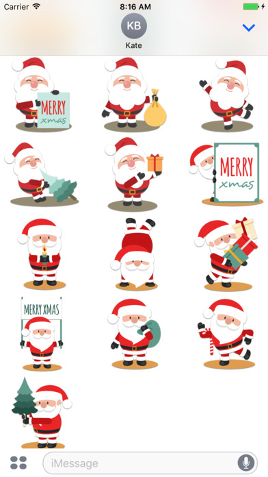 Christmas Santa Claus Stickers screenshot 3