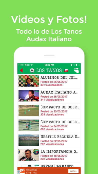 Los Tanos - Fútbol del Audax Italiano de Chile screenshot 2