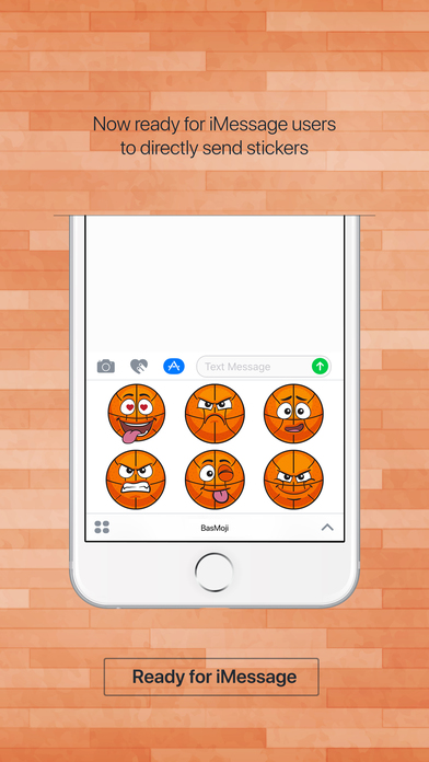 BasMoji - basketball emoji & stickers keyboard app screenshot 3