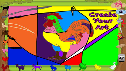 Animals In The Farm Coloring Pages screenshot 3