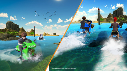 Water Surfer Jet Ski Motor Bike Racing- Speed Boat screenshot 4